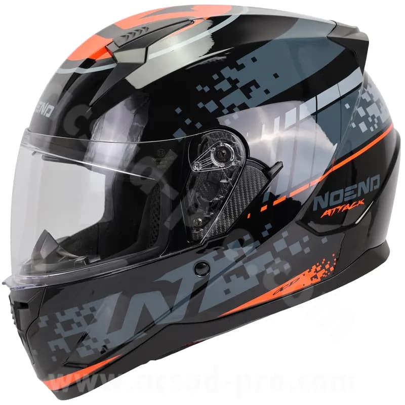 Casque intégral double écran Noend Attack SC-33 noir rouge M 2