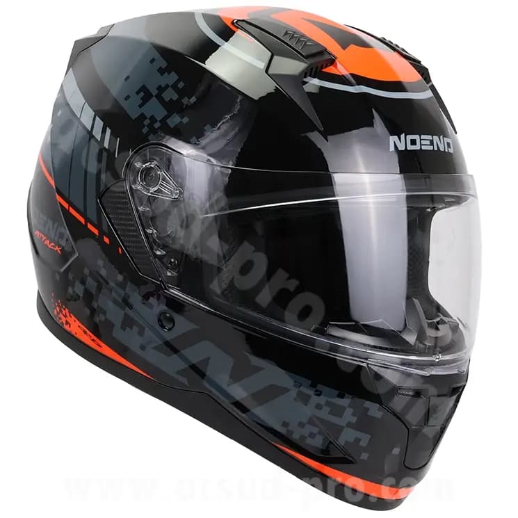 Casque intégral double écran Noend Attack SC-33 noir rouge M 4