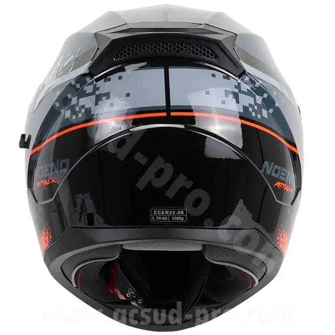 Casque intégral double écran Noend Attack SC-33 noir rouge M 6