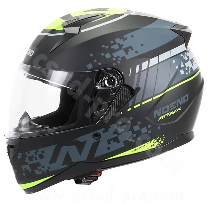 Casque intégral double écran Noend Attack SC-33 noir jaune XL 2