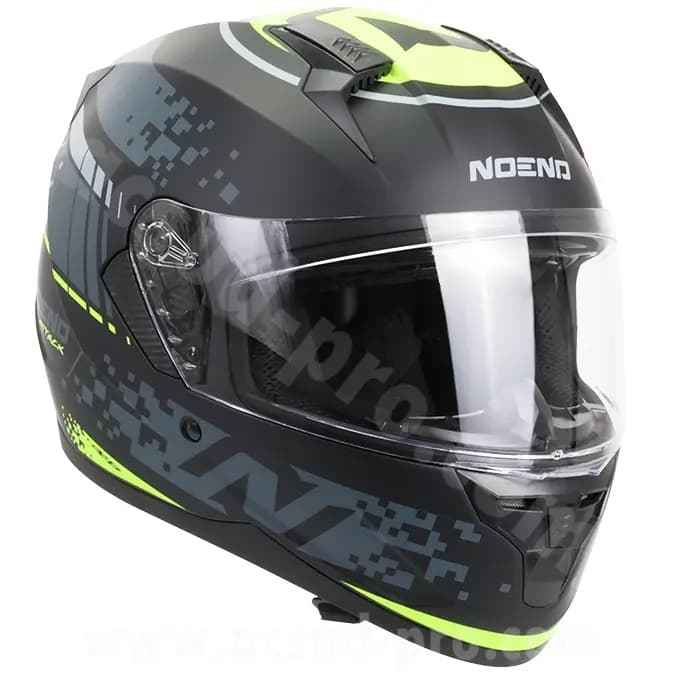 Casque intégral double écran Noend Attack SC-33 noir jaune XXL 4