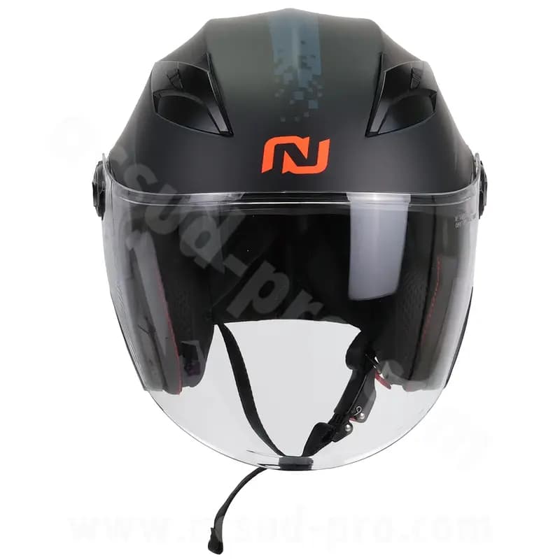 Casque jet City-X noir bleu double écran taille S 3