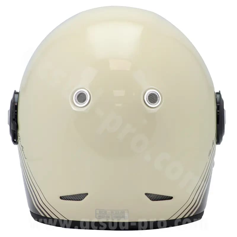 Casque intégral Archive Vintage The Legend fibre marron taille M 7