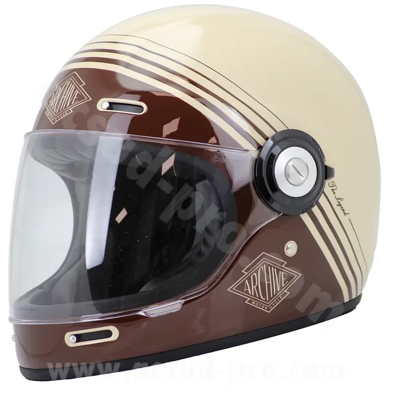 Casque intégral Archive Vintage The Legend fibre brown taille XXL
