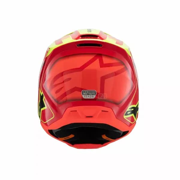 Casque ALPINESTARS Youth SM3 Fray rouge/jaune/noir 5