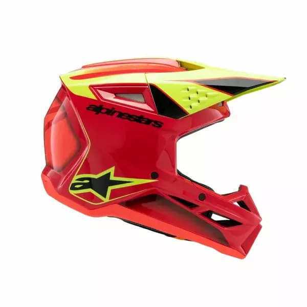 Casque ALPINESTARS Youth SM3 Fray rouge/jaune/noir 6