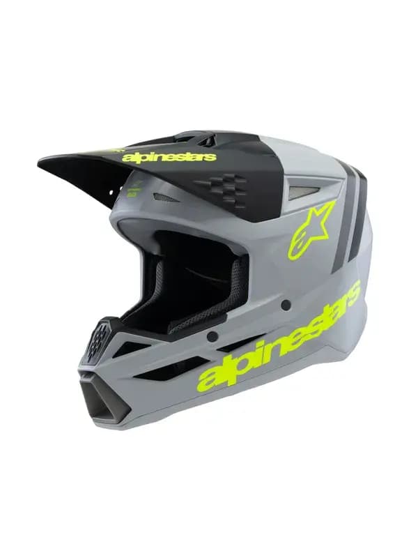 Casque ALPINESTARS YTH SM3 Radium gris/noir/jaune