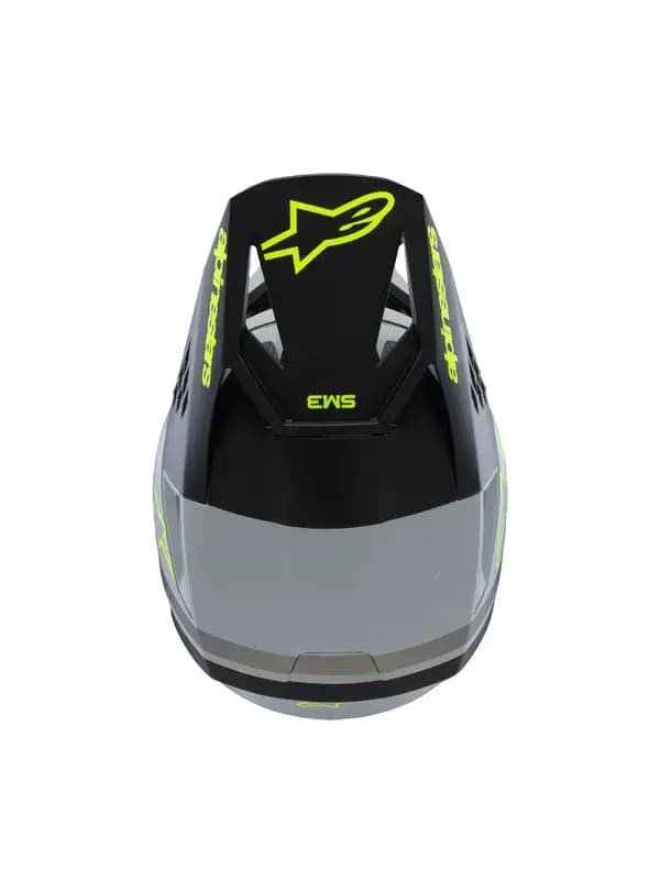 Casque ALPINESTARS YTH SM3 Radium gris/noir/jaune 2