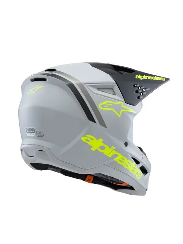 Casque ALPINESTARS YTH SM3 Radium gris/noir/jaune 5