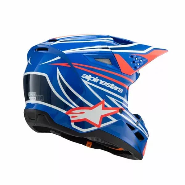 Casque ALPINESTARS Youth SM3 Wurx Bleu/Rouge/Blanc 2