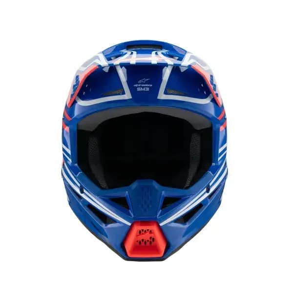 Casque ALPINESTARS Youth SM3 Wurx Bleu/Rouge/Blanc 12