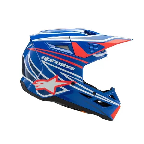 Casque ALPINESTARS Youth SM3 Wurx Bleu/Rouge/Blanc 14