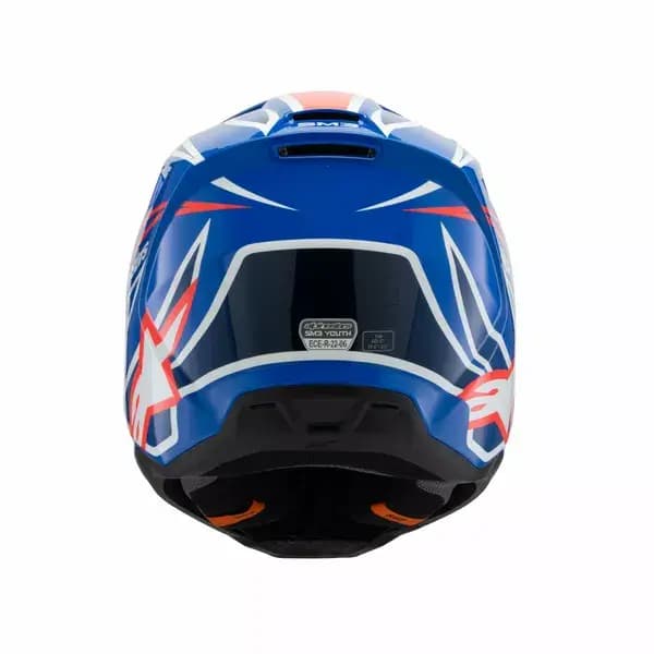 Casque ALPINESTARS Youth SM3 Wurx Bleu/Rouge/Blanc 3