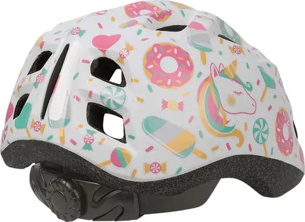 Casque vélo enfant Polisport Lollipops Blanc-Rose taille 48-52 cm avec molette 3