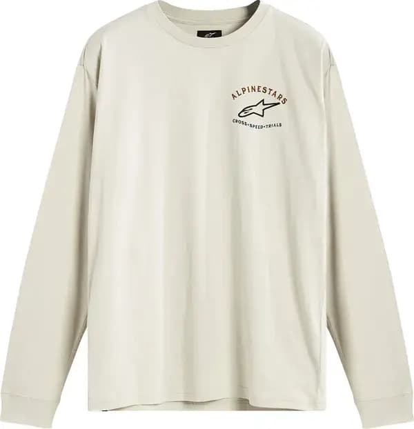 T-shirt manches longues Alpinestars Tee LS full face blanc XL