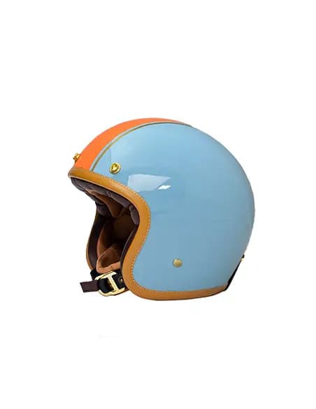 Casque Jet Marko THE CLASSIC Bleu Orange S