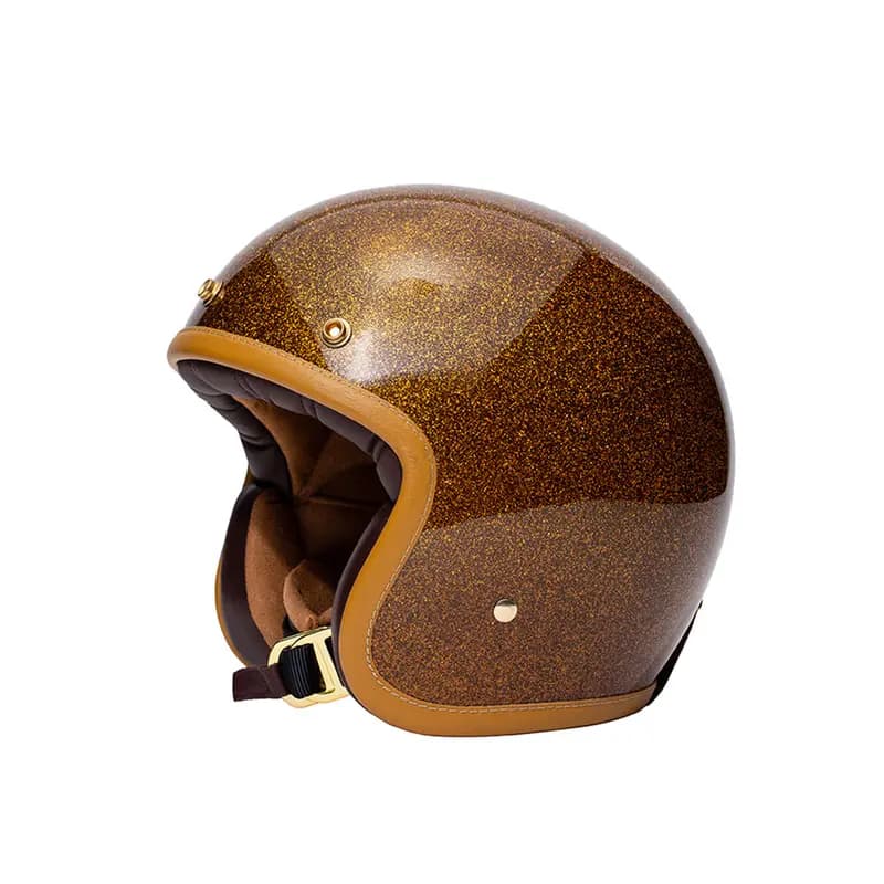 Casque Jet Marko The Classic Marron Pailleté XS