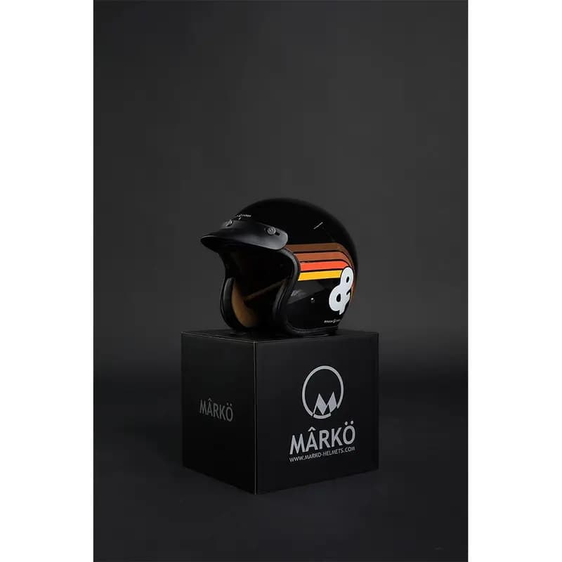 Casque Jet Marko The Classic Benson & Cherry XS 5