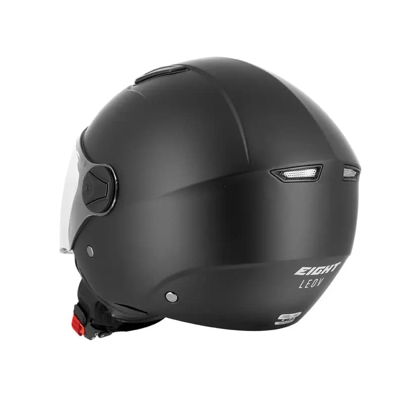 Casque Jet Eight S779 LEOV LV Noir Mat 2XL - Écran Long 4