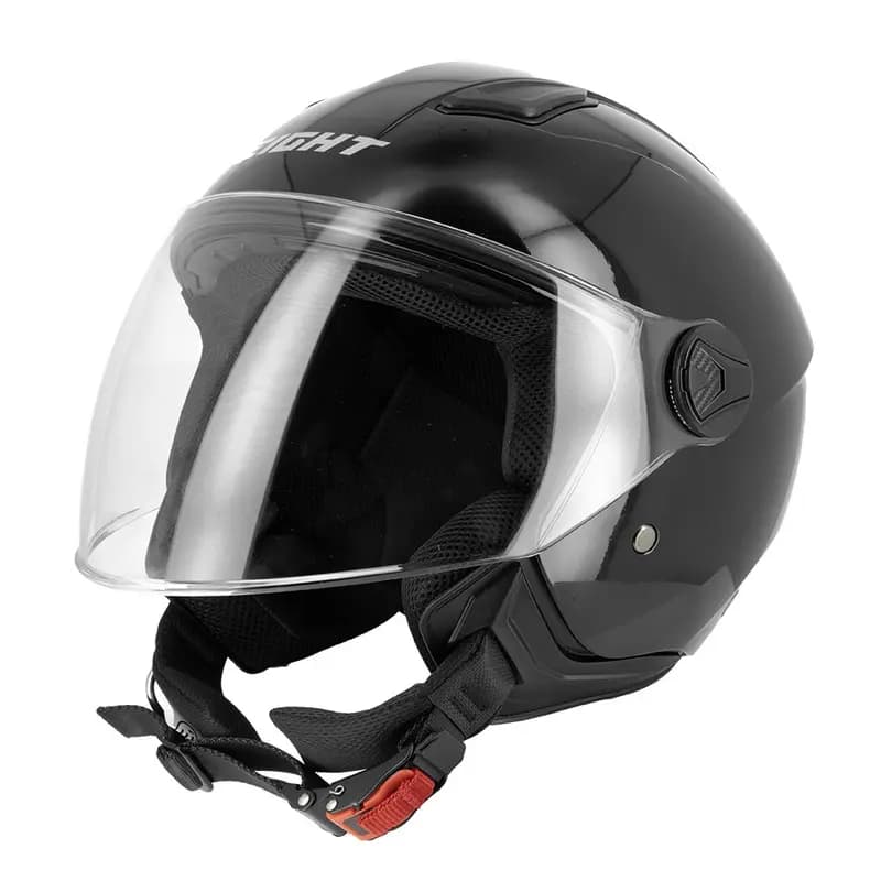 Casque Jet Eight S779 LEOV LV Noir S - Écran Long