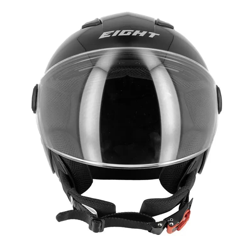 Casque Jet Eight S779 LEOV LV Noir S - Écran Long 2