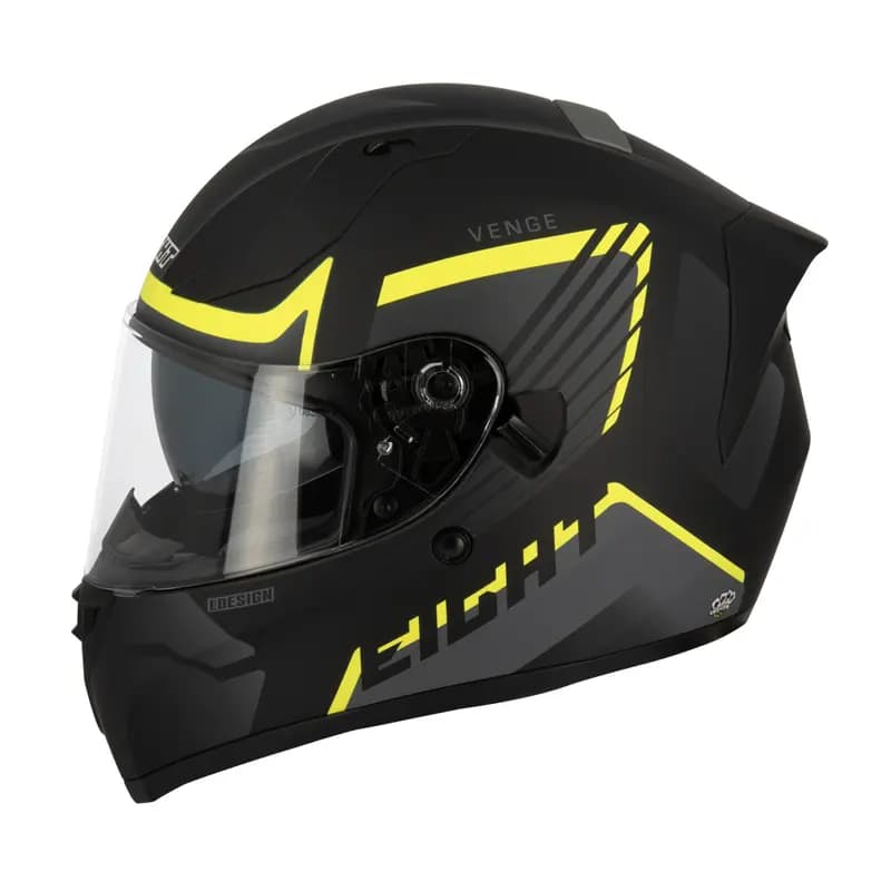 Casque intégral Eight S441 Venge noir XXL avec Pinlock 3