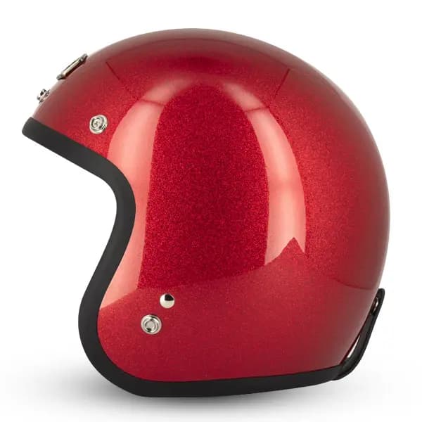 Casque Jet Café Racer S250 Rouge Pailleté Brillant Gasoline Taille XXL 3