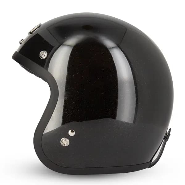 Casque Jet Café Racer S250 Noir Pailleté Brillant Gasoline Taille S 3