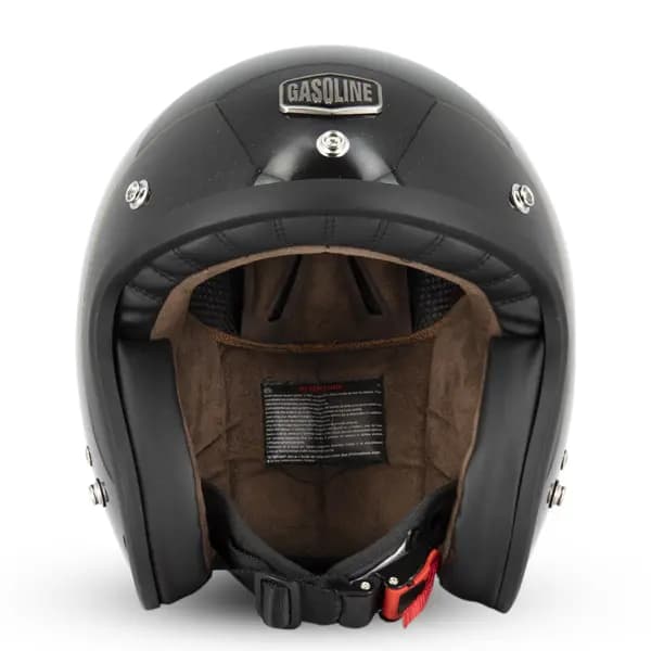 Casque Jet Café Racer S250 Noir Pailleté Brillant Gasoline Taille XXL 2