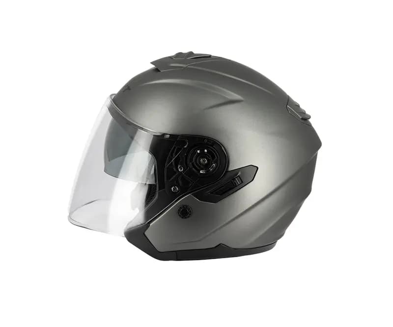 Casque Jet Eight Fibre E-Tech S790 Titane Mat M 2