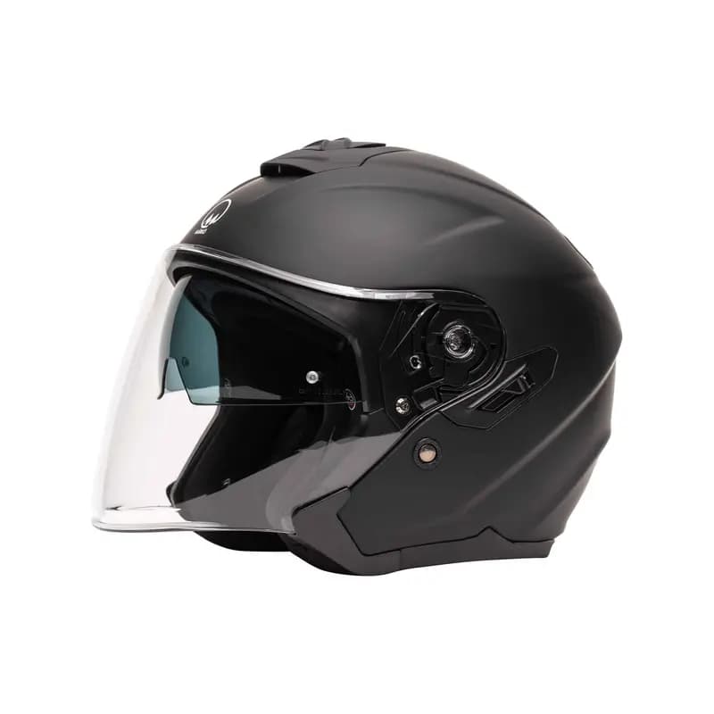 Casque Jet M-JET Fibre Noir Mat Marko