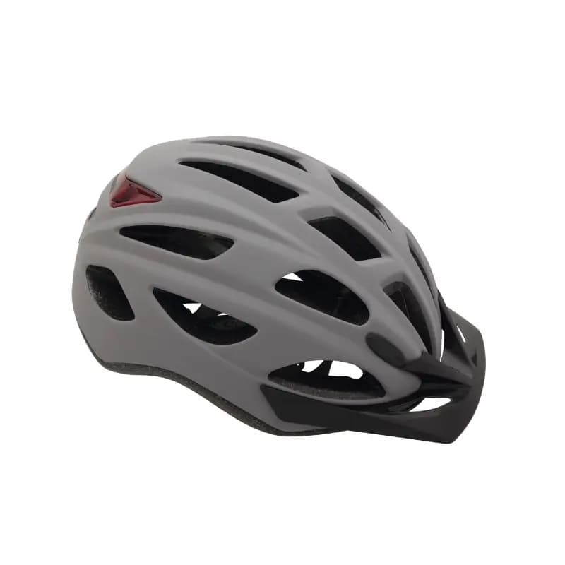Casque vélo urbain Polisport Urbain-CityGo gris mat 54-59 cm avec lumière intégrée