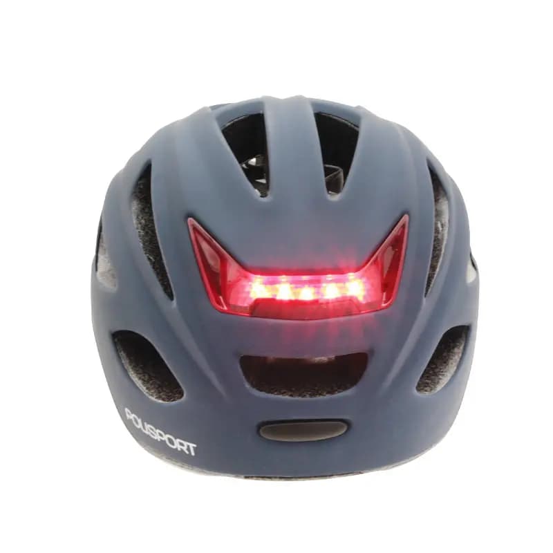 Casque vélo urbain Polisport Urbain-City Go bleu foncé mat taille 54-59 avec lumière intégrée 4