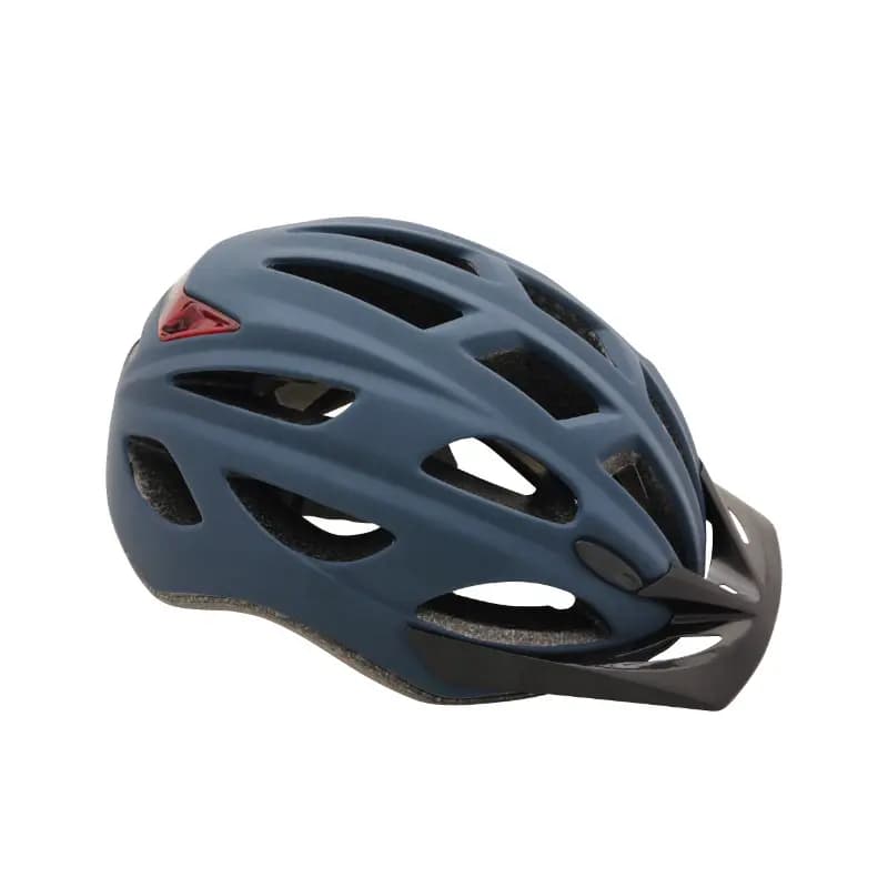 Casque vélo urbain Polisport Urbain-CityGo bleu foncé mat taille 58-61 avec lumière intégrée