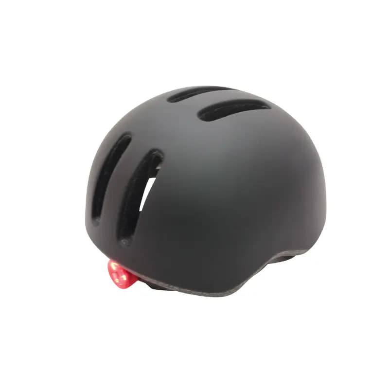 Casque vélo urbain Polisport Commuter In-mold noir mat avec visière grise taille 54-58 2