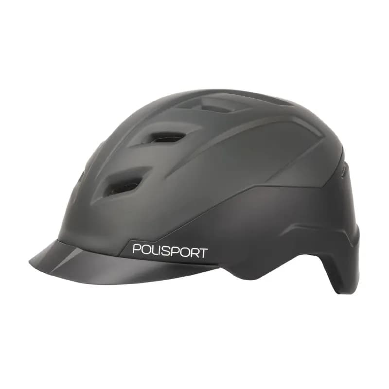 Casque vélo urbain Polisport E Urbain-City noir-gris 58-61 cm
