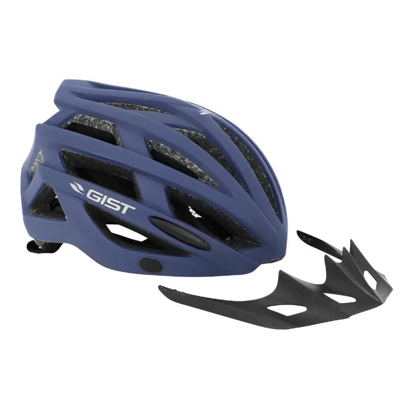 Casque vélo adulte GIST E-Bike Planet One Plus Urban bleu mat In-Mold 56-62 cm éclairage intégré 8