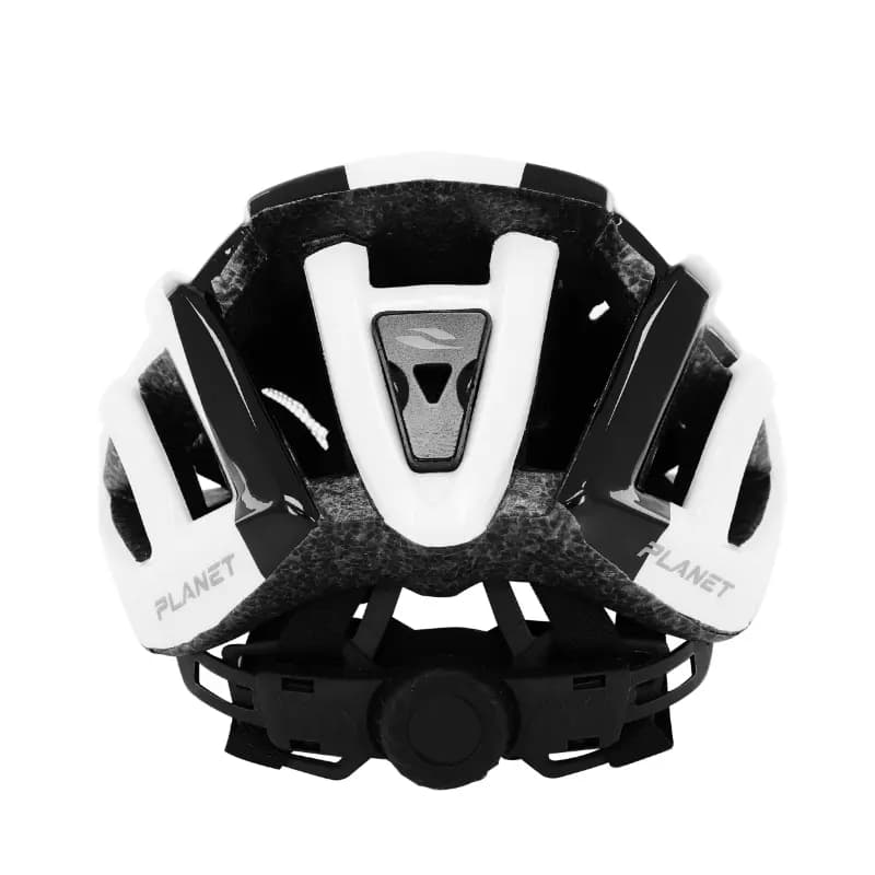 Casque vélo adulte Gist Route Planet blanc-noir In-mold taille 52-58 4