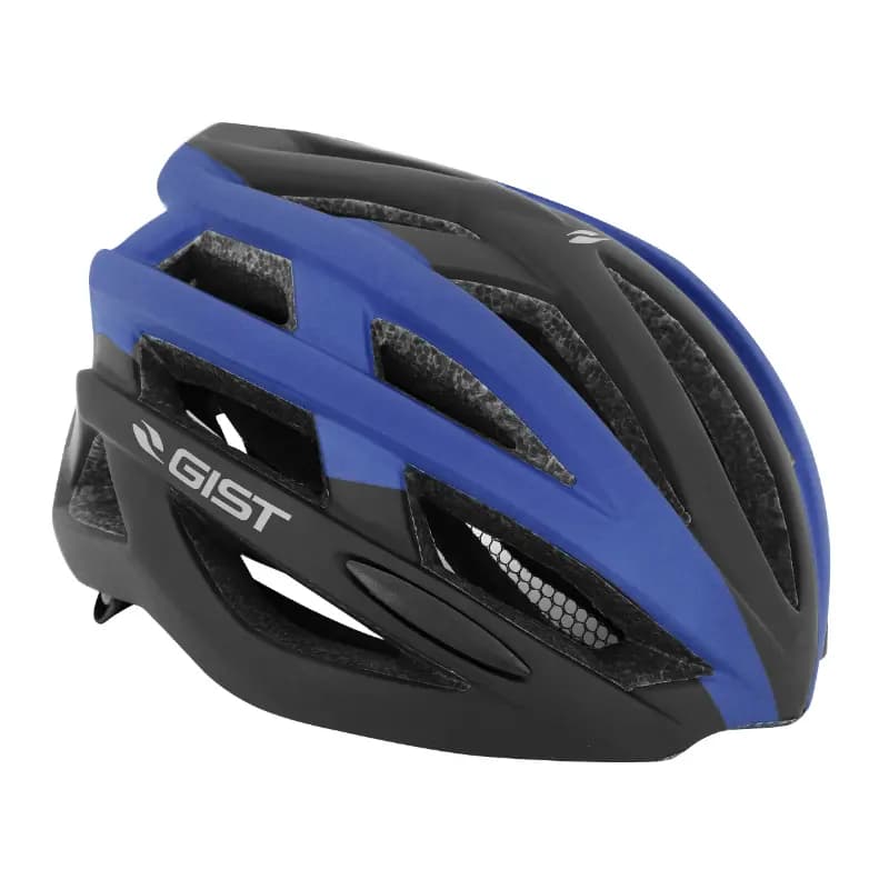 Casque vélo route Gist Planet noir-bleu mat adulte 52-58 cm