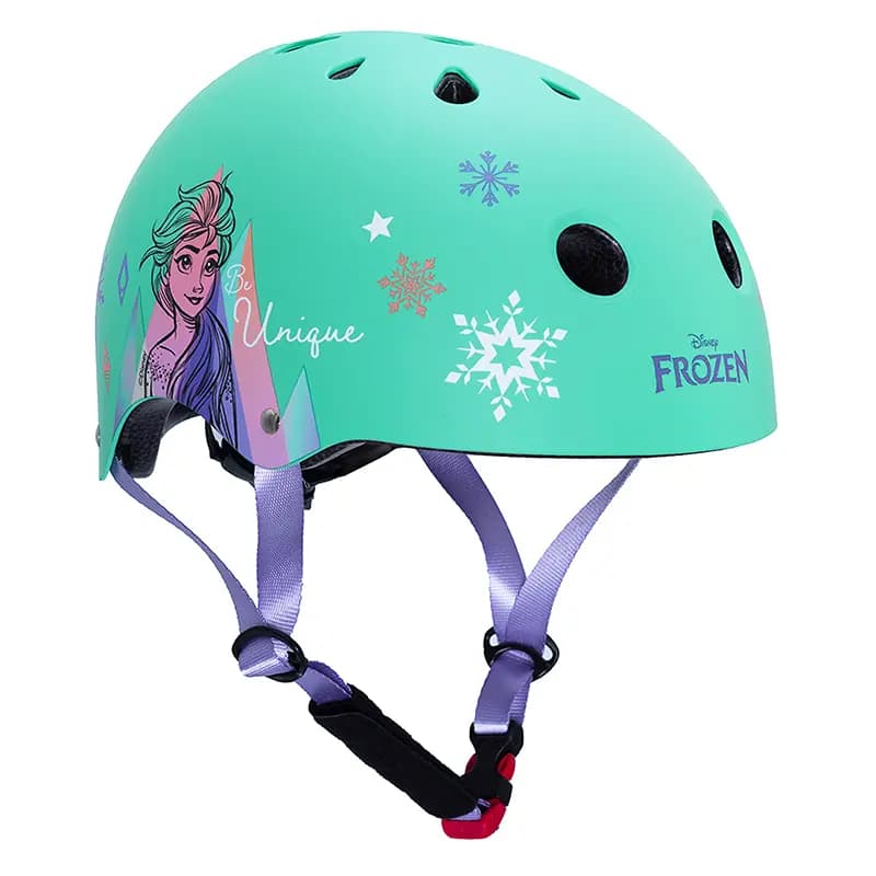 Casque vélo enfant Disney La Reine des Neiges V3 Frozen vert d'eau 52-56