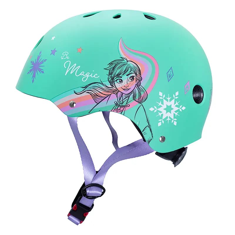Casque vélo enfant Disney La Reine des Neiges V3 Frozen vert d'eau 52-56 2