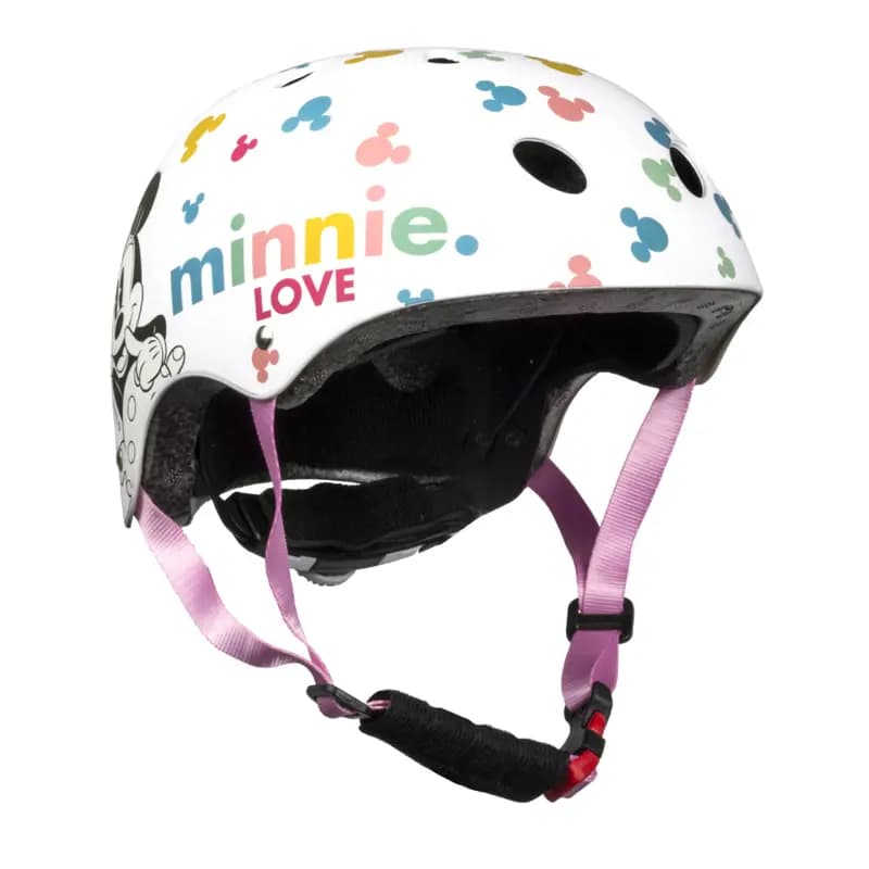 Casque vélo enfant Disney Minnie blanc taille 54-58