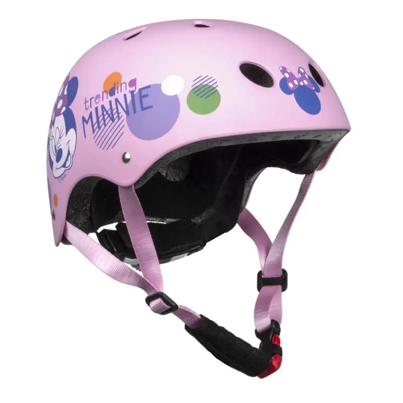 Casque vélo enfant Disney Minnie rose taille 54-58