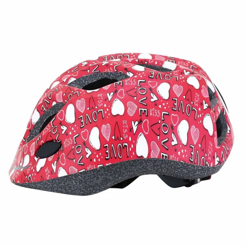 Casque vélo enfant Polisport Junior Love rose 52-56 cm avec molette et éclairage LED 4