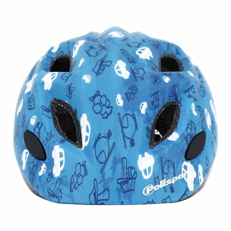 Casque vélo enfant Polisport Fun Trip bleu 48-52 cm avec molette et éclairage LED 2