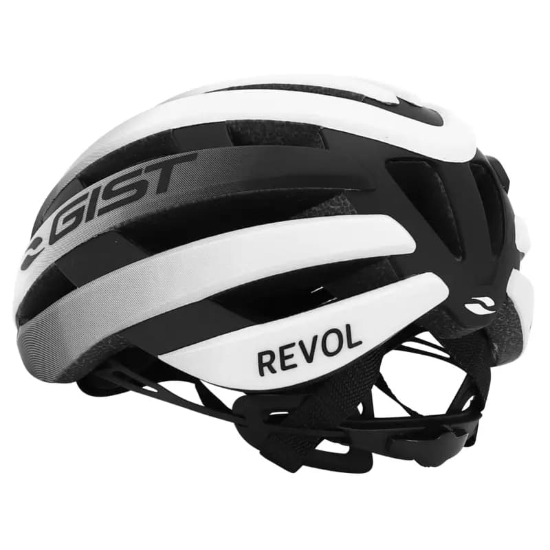 Casque vélo route Gist Revol blanc-noir femme junior taille 52-55 5