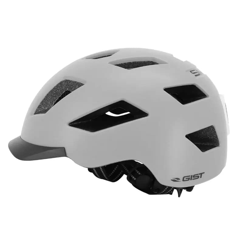 Casque vélo adulte GIST urbain smart gris in-mold avec éclairage arrière taille 56-62 4