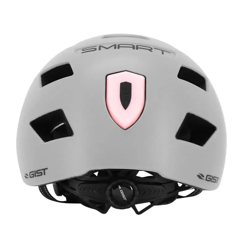 Casque vélo adulte GIST urbain smart gris in-mold avec éclairage arrière taille 56-62 6