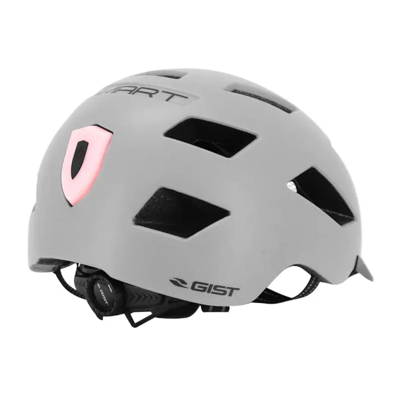 Casque vélo adulte GIST urbain smart gris in-mold avec éclairage arrière taille 56-62 7