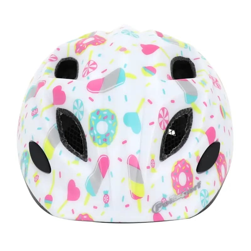 Casque vélo enfant Polisport Lollipops Blanc-Rose 48-52 cm avec molette 2